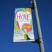 A banner near the Cricket Club. HOPE. by grace55