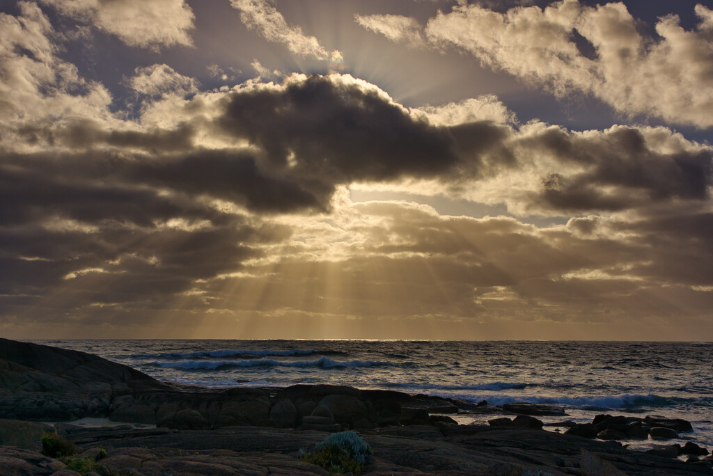 Clouds, Waves And Rays DSC_9245 by merrelyn