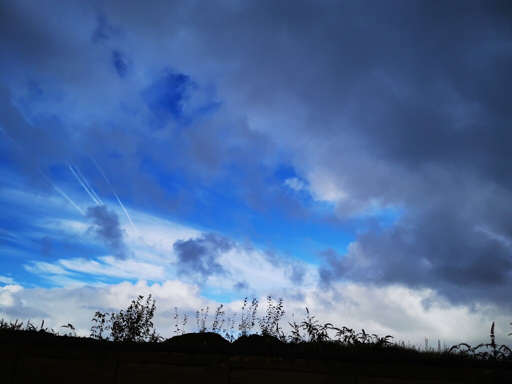Blue skies and stormy skies by plainjaneandnononsense