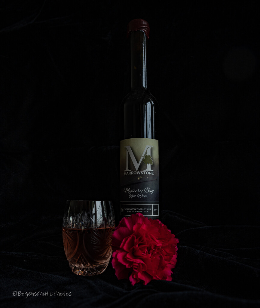  A Bottle of Port and A Carnation by theredcamera