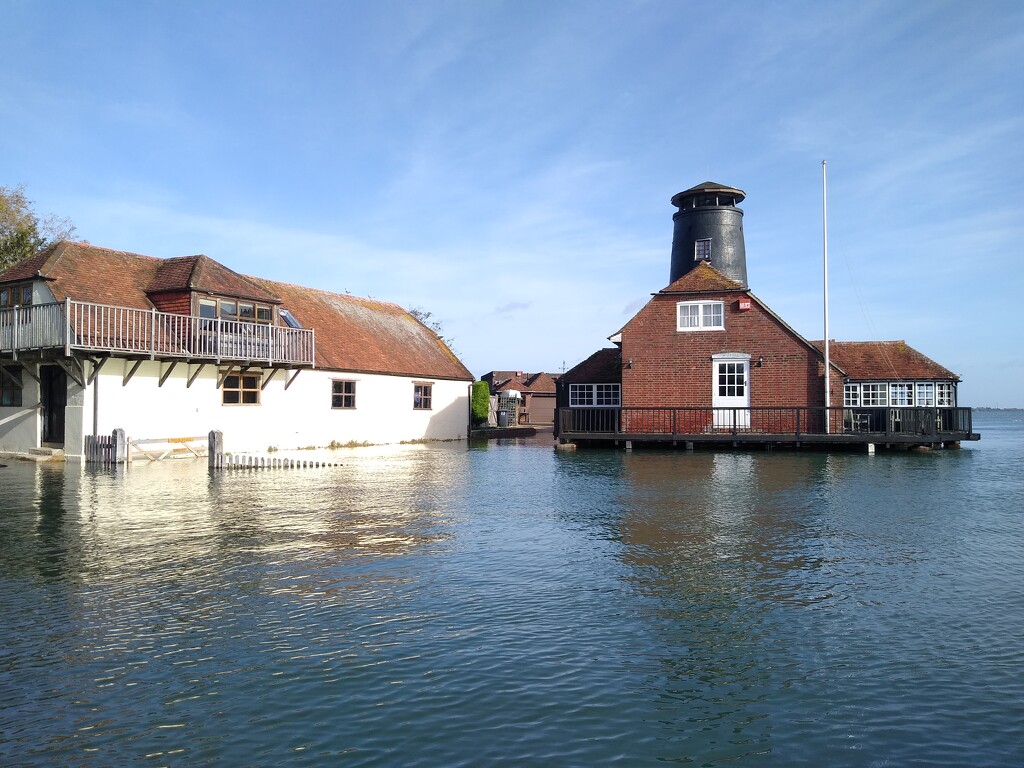 Exceptionally High Tide at Langstone Mill by 30pics4jackiesdiamond
