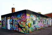 7th Nov 2021 - Graffitied Club House, Clipstone