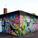 Graffitied Club House, Clipstone