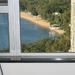 Glimpse of a beach over the window by wh2021