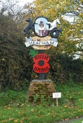 14th Nov 2021 - Carved village sign in Norfolk