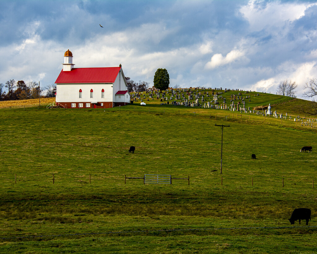 Red Roof Country Church by cwbill