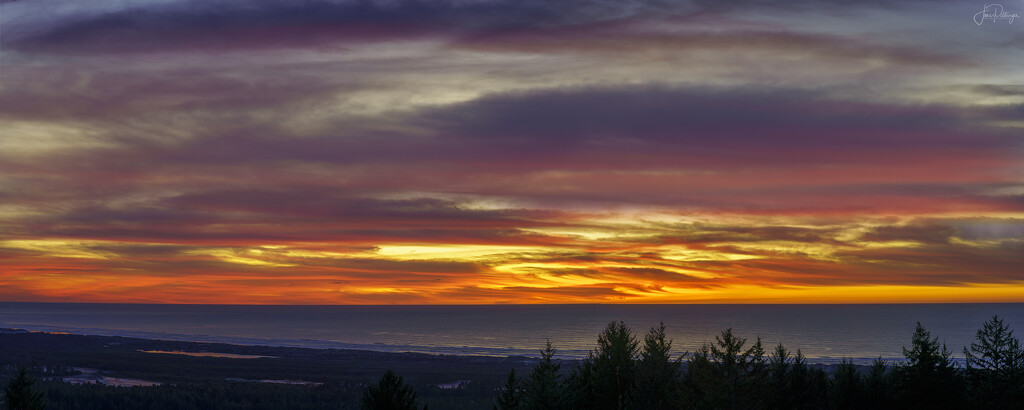 Sunset Pano  by jgpittenger