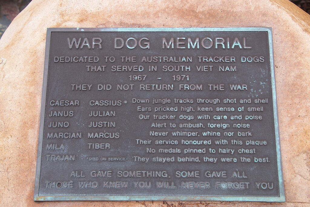 Sniffer Dogs Memorial Plaque by terryliv