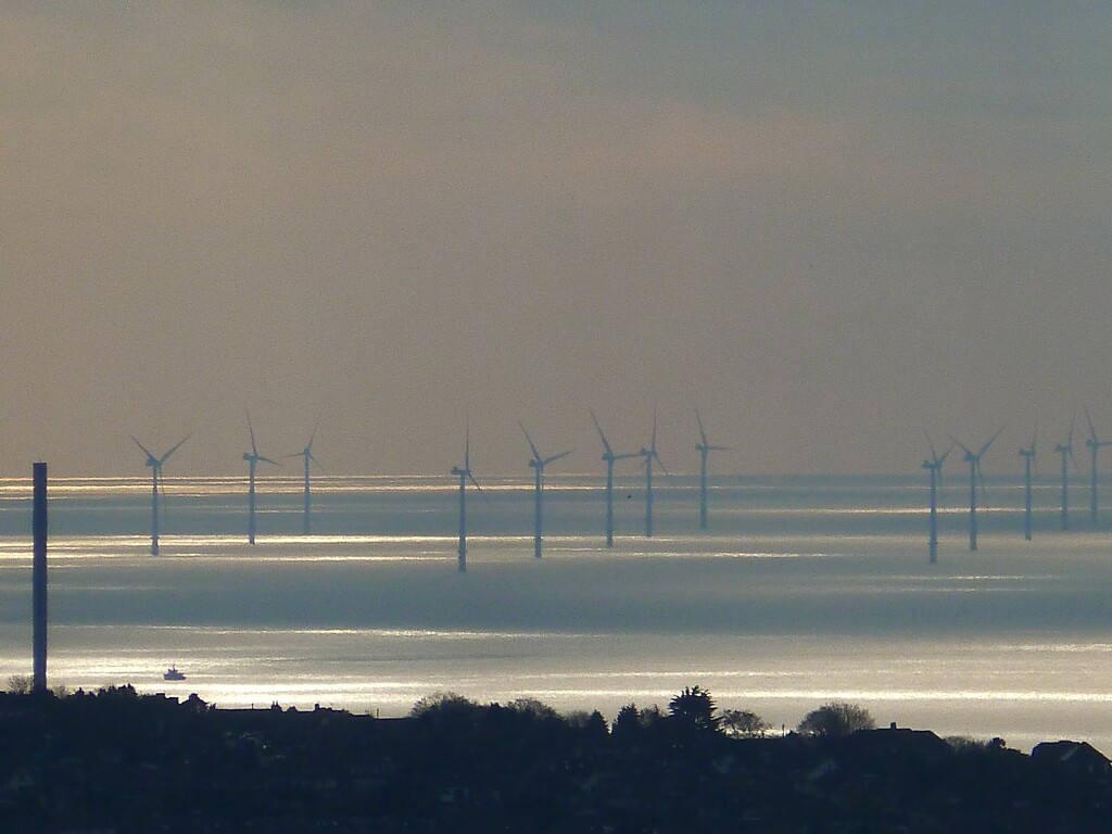 The wind farm at sea. by yorkshirelady