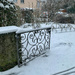 Wrought iron hearts in the snow.  by cocobella
