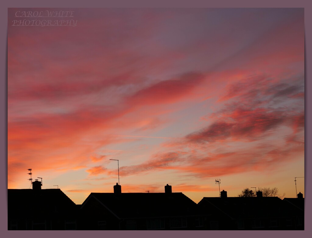 Yesterday Evening's Sunset Sky (SOOC) by carolmw
