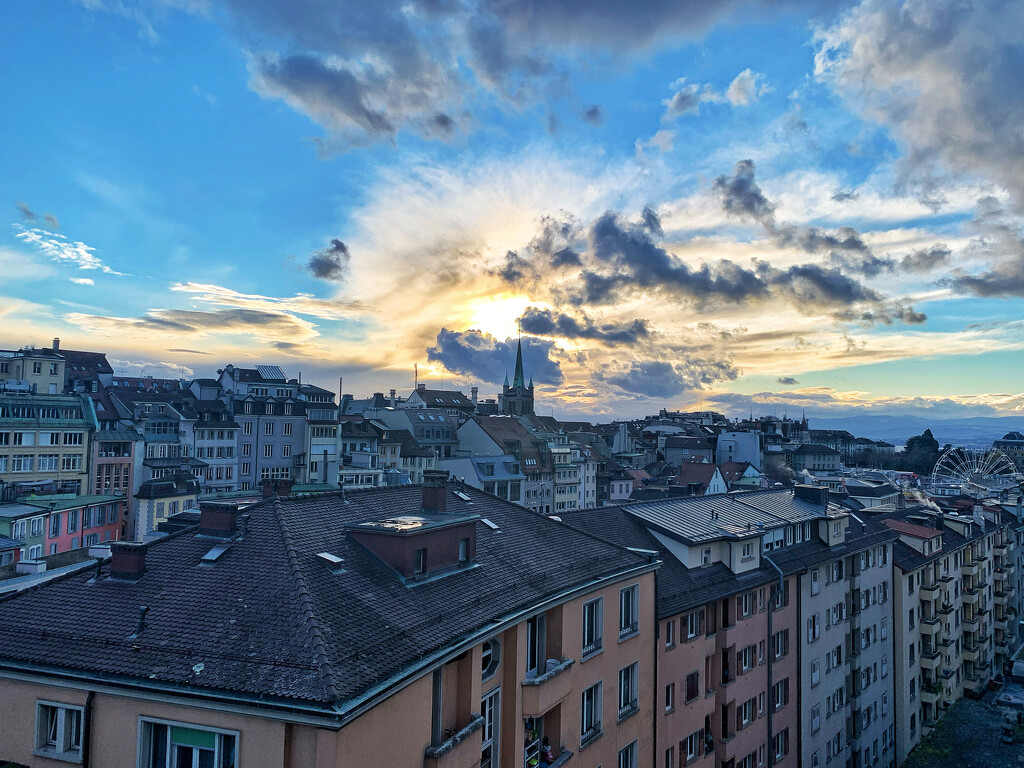 Lausanne sunset.  by cocobella