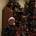 Peyton with his Santa hat, finishing up with the decorating.  by digitalrn
