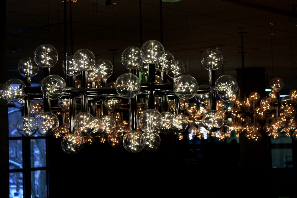 Lobby lights. by jgoldrup