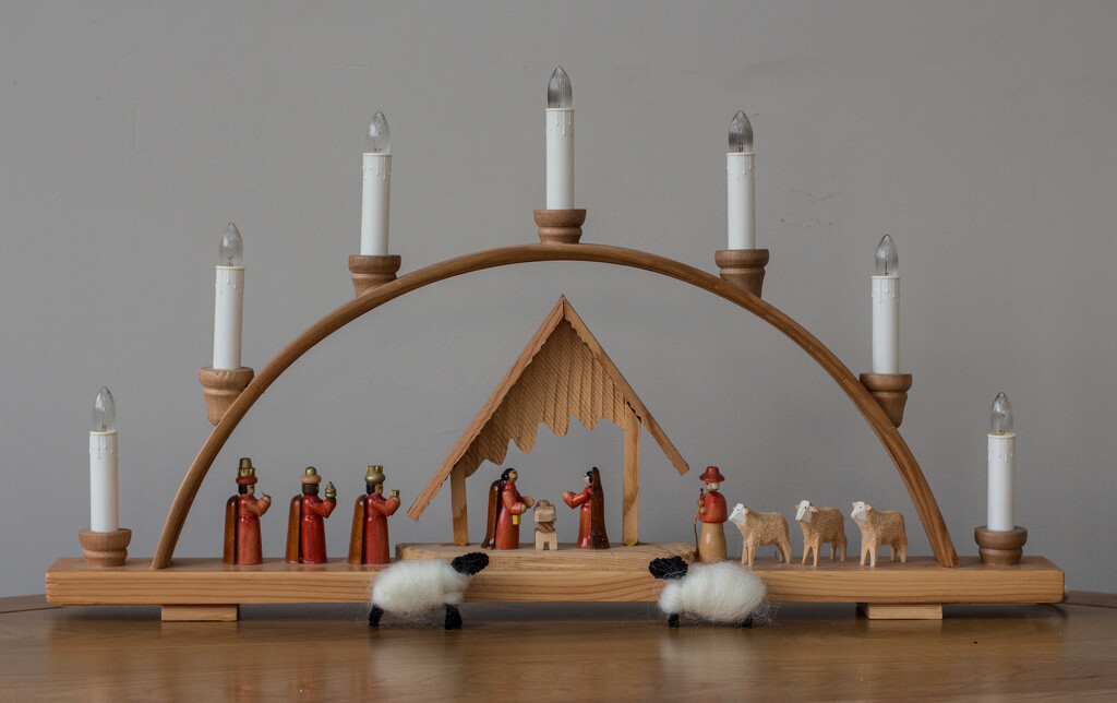 Advent candles, and sheep by busylady