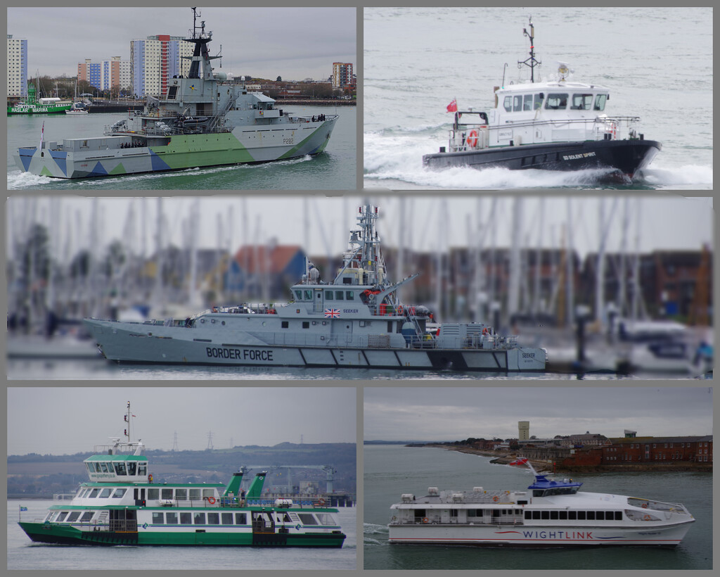 Activity in the Entrance of Portsmouth Harbour by 30pics4jackiesdiamond