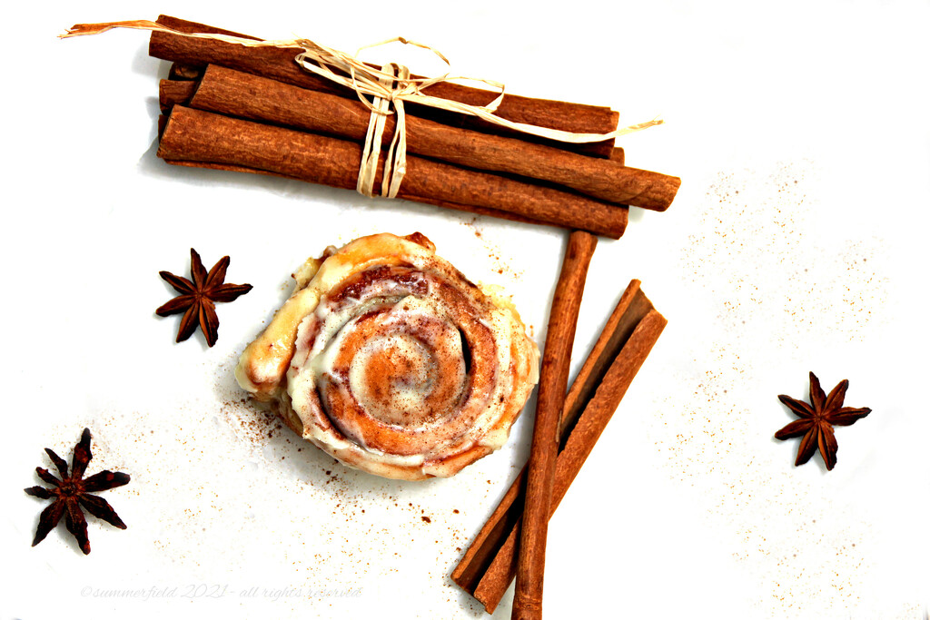happiness is a warm cinnamon bun by summerfield
