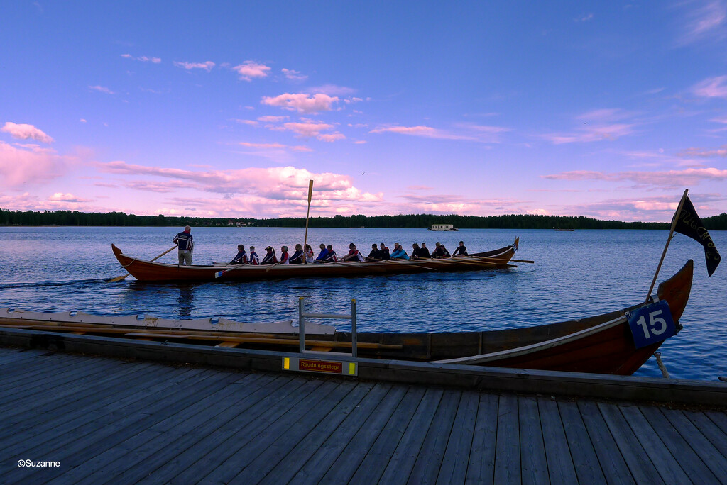 Evening church boat races on Lake Siljan at Mora, Sweden by ankers70