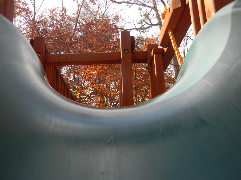 Looking Up Playground Slide by sfeldphotos