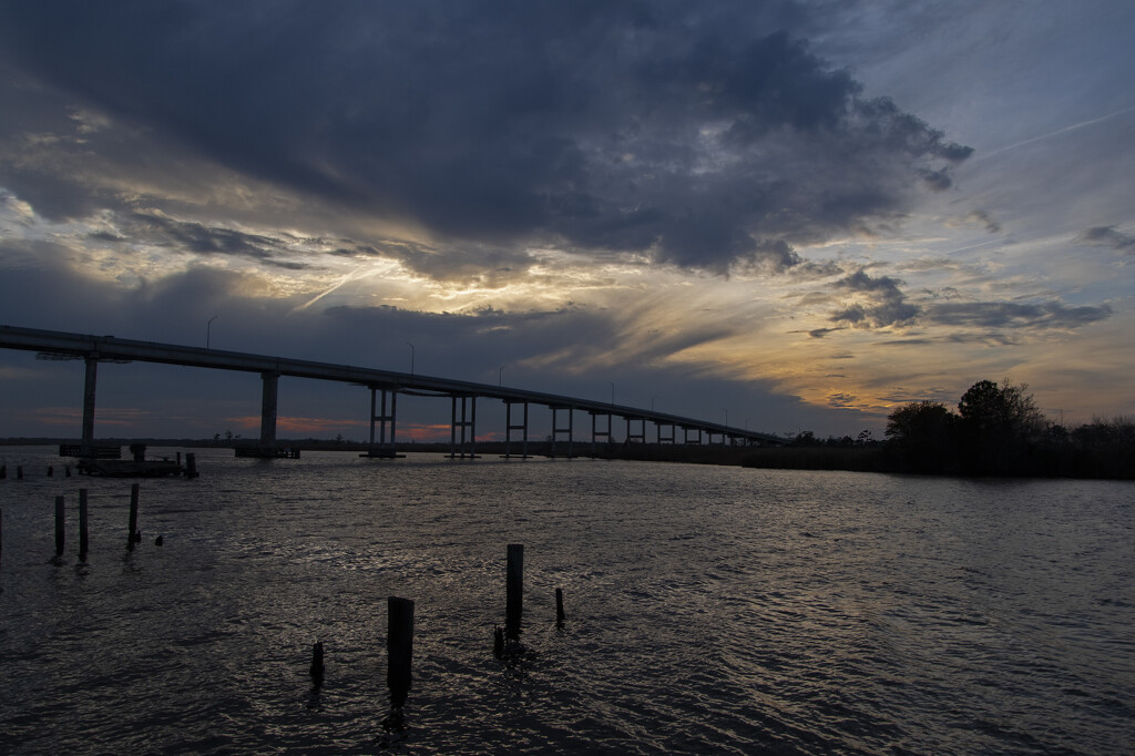 Pungo Ferry Sunset by timerskine