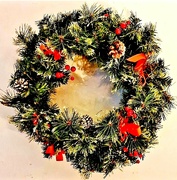 8th Dec 2021 - Mum's Christmas Wreath.