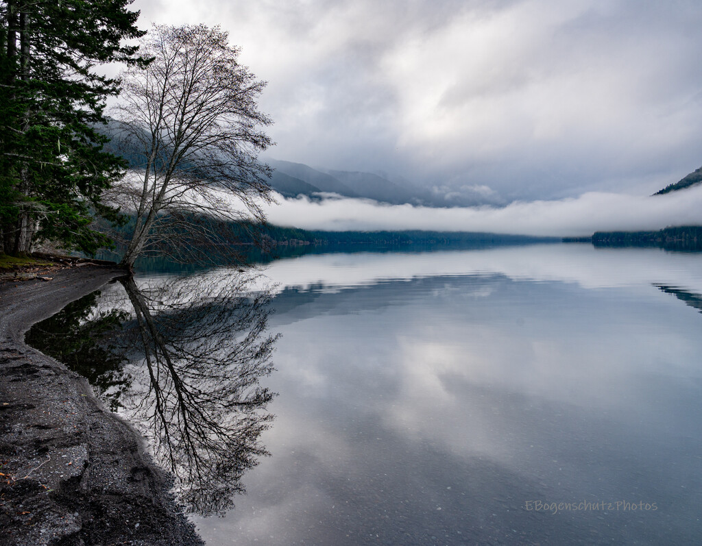 Reflection on Crescent Lake by theredcamera