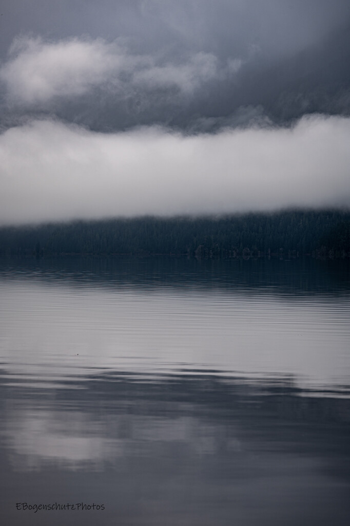 Abstracted Lake Scene by theredcamera