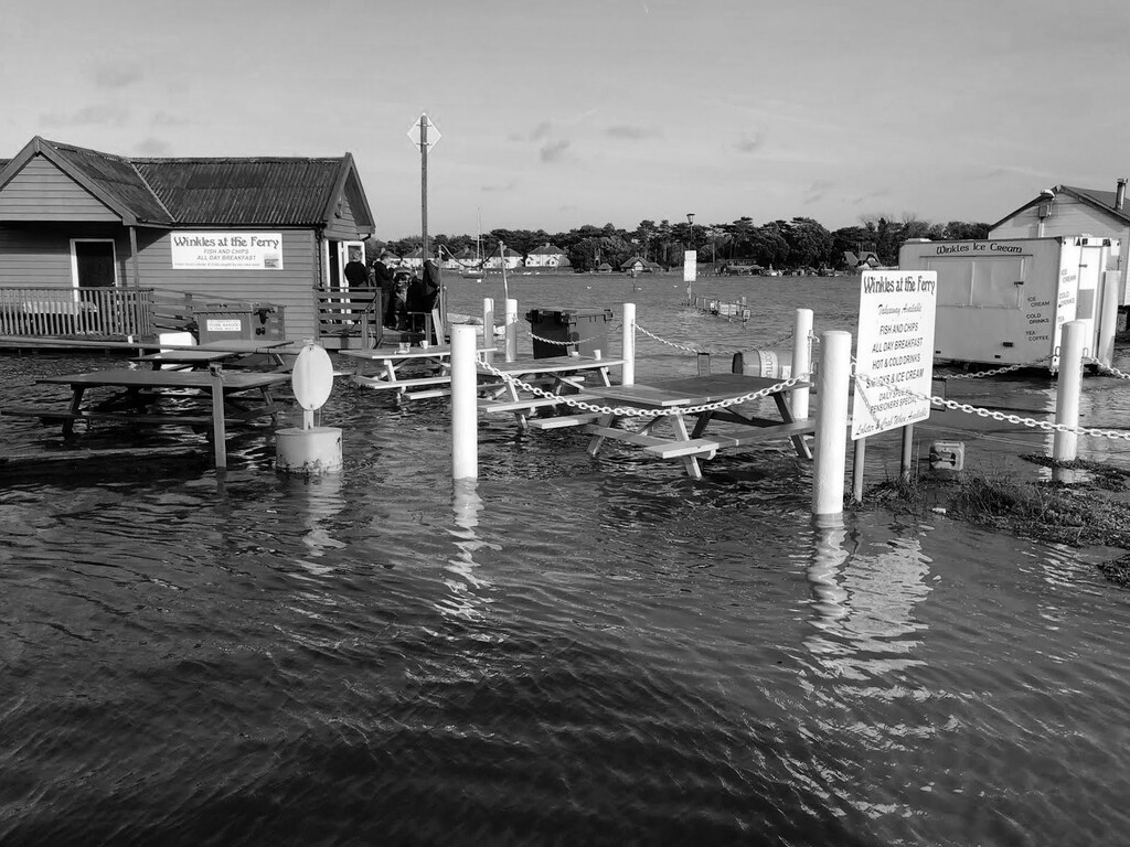 high tide at Felixstowe Ferry by cam365pix
