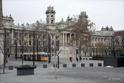11th Dec 2021 - Yellow tram in Kossuth Square.