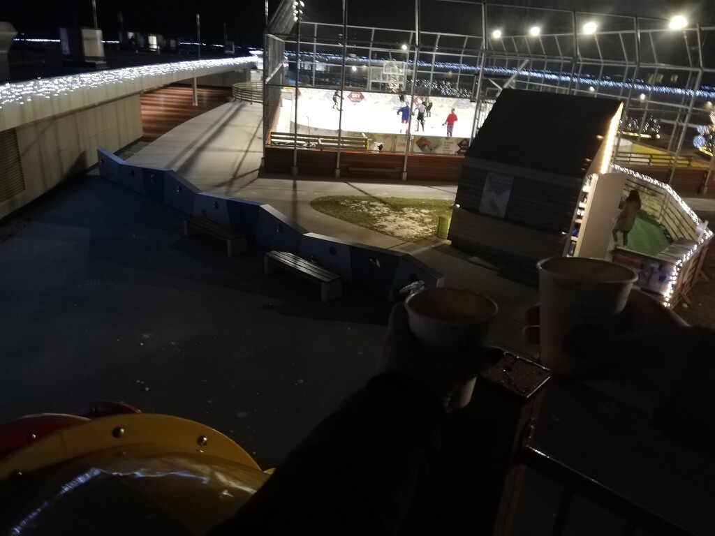 Ice skating & mulled wine & vegi burgers by nami