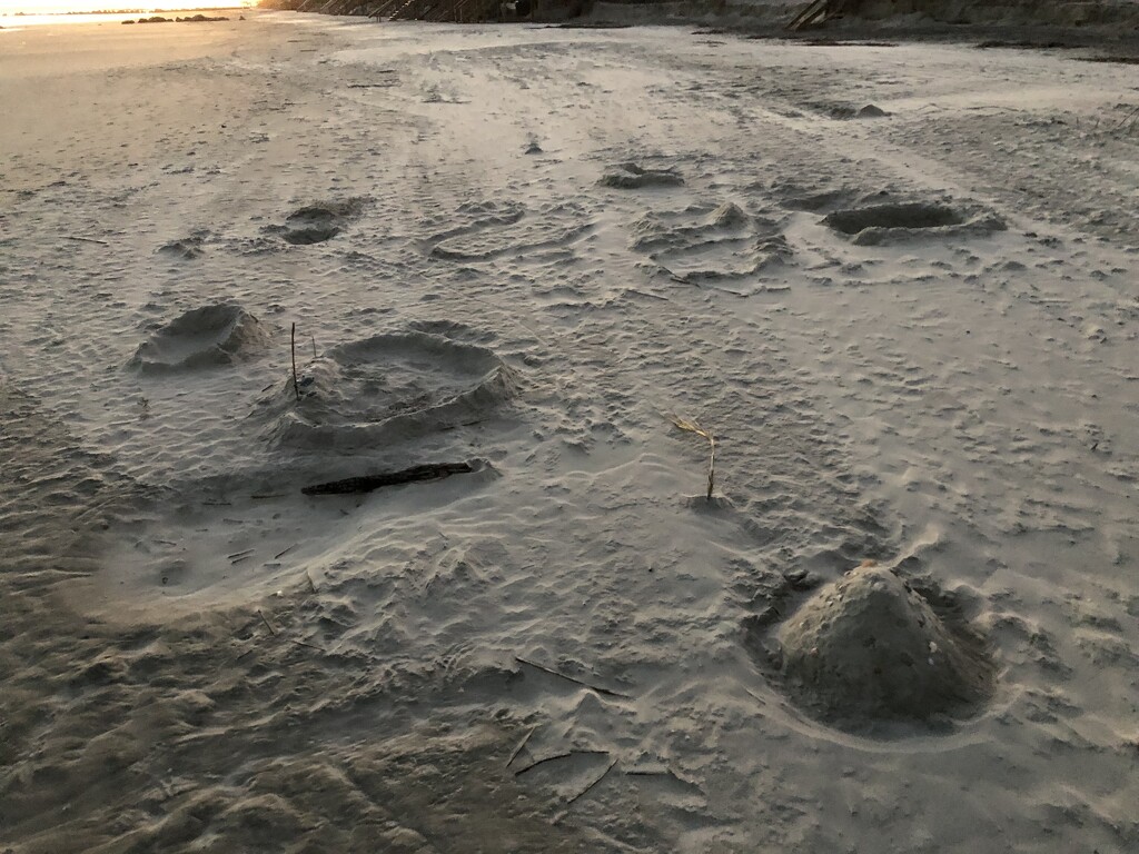 Remains of an ancient sand civilization discovered at the beach the other day. 🤔😊 by congaree