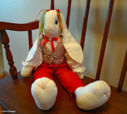 19th Dec 2021 - The easter bunny dressed up to help santa