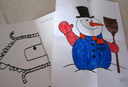 20th Dec 2021 - A Christmas card and a drawing
