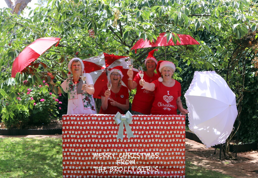 Merry Christmas from the Brolly Girls by gilbertwood