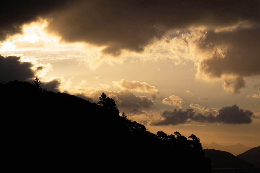 The anatomy of a cloudy sunset #3 by kiwinanna