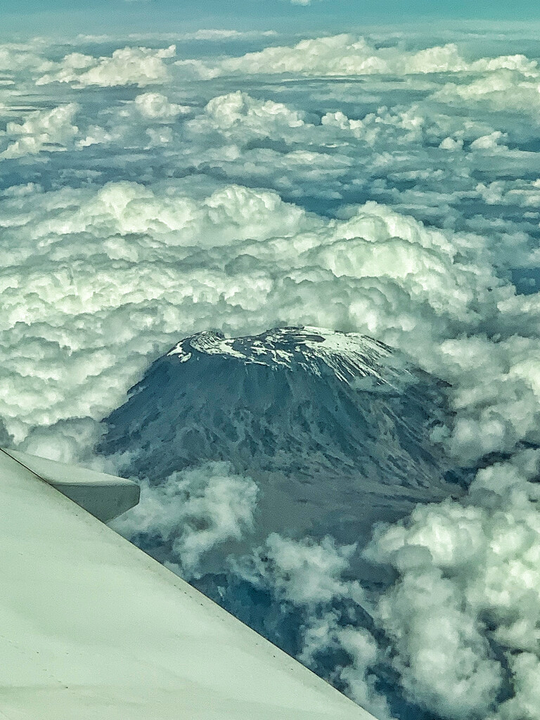 The Kilimanjaro from the plane.  by cocobella