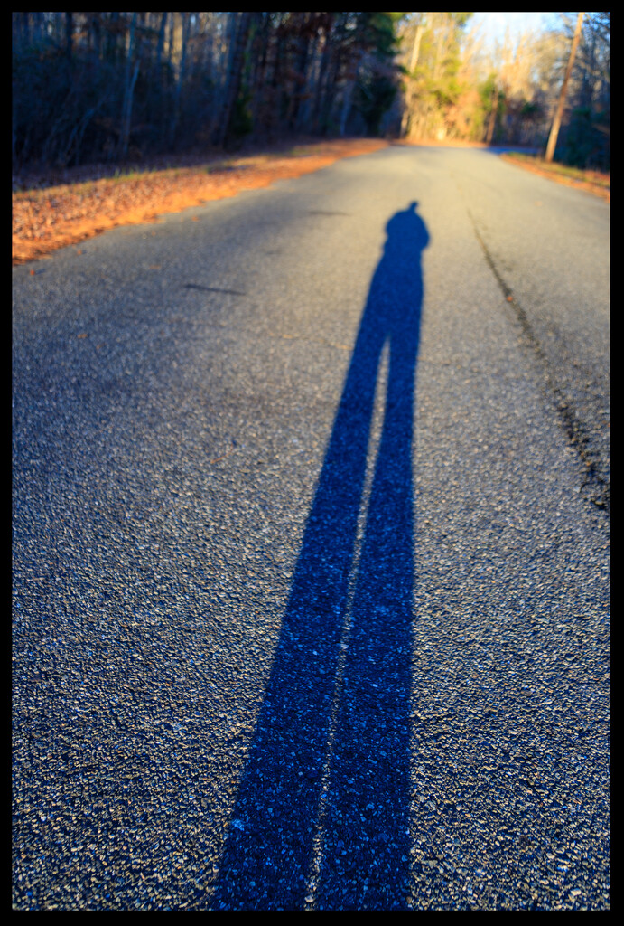 Long Shadow Selfie by hjbenson
