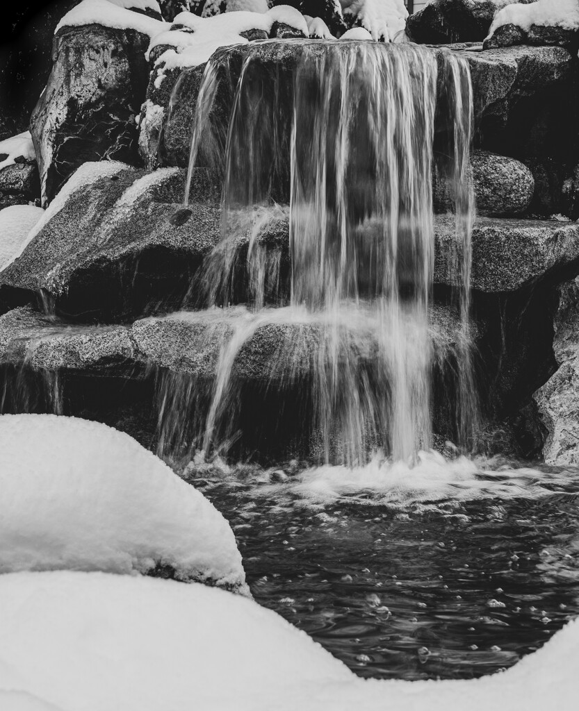 Winter Water Fall  by theredcamera