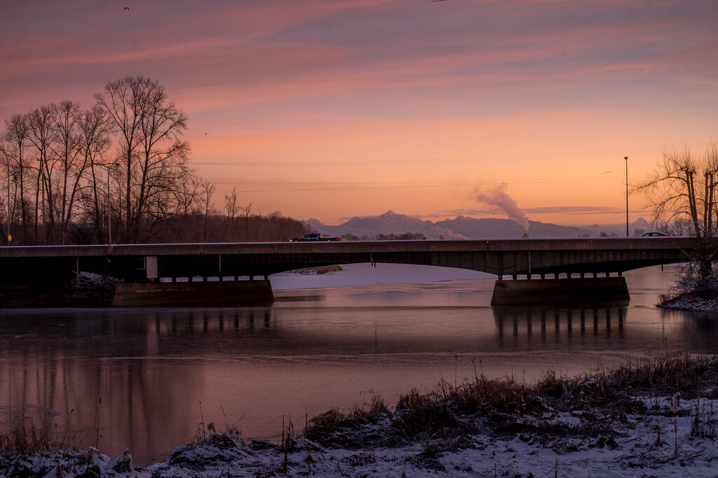 Deas Island Bridge at Dawn by cdcook48