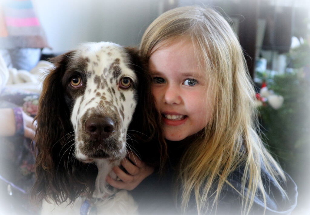A girl and her dog by gilbertwood