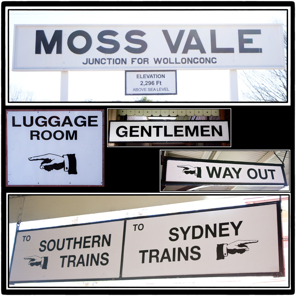 Mossvale Station - old signage by annied