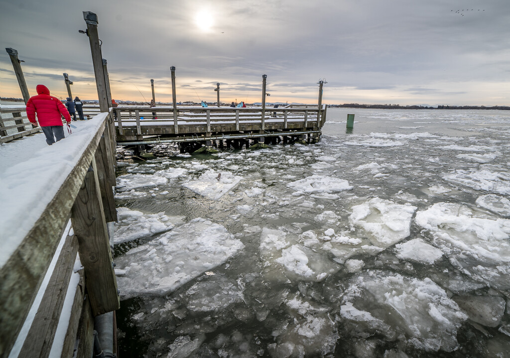 Icy Fishing Pier by cdcook48