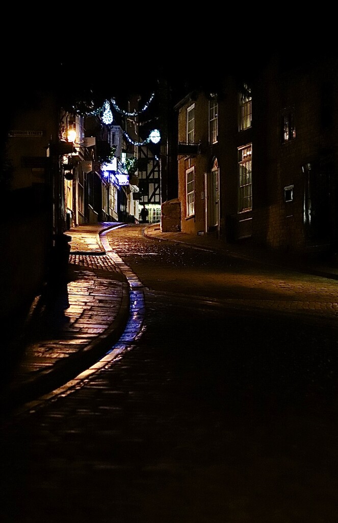 Steep Hill at Night by carole_sandford