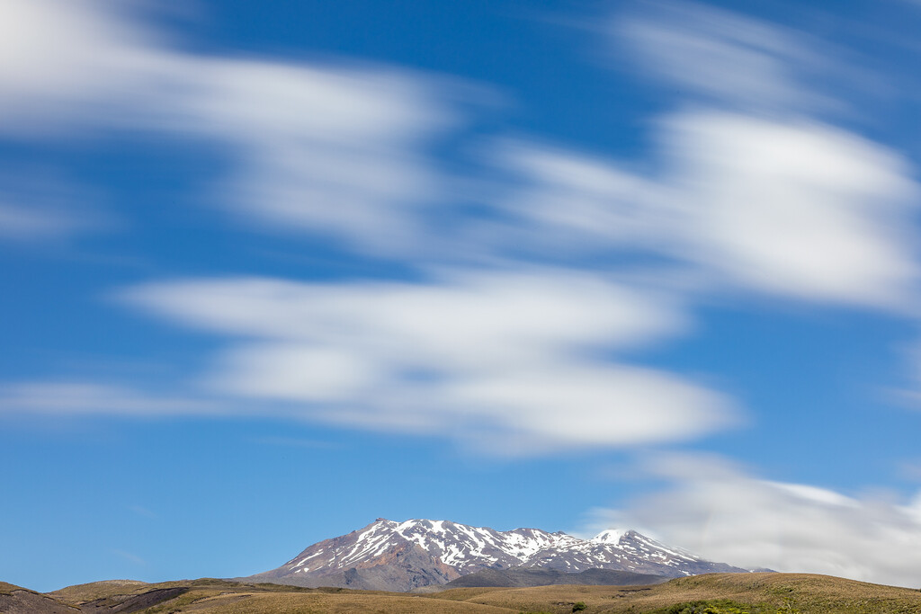 Rushing clouds over Mt Ruapehu by creative_shots