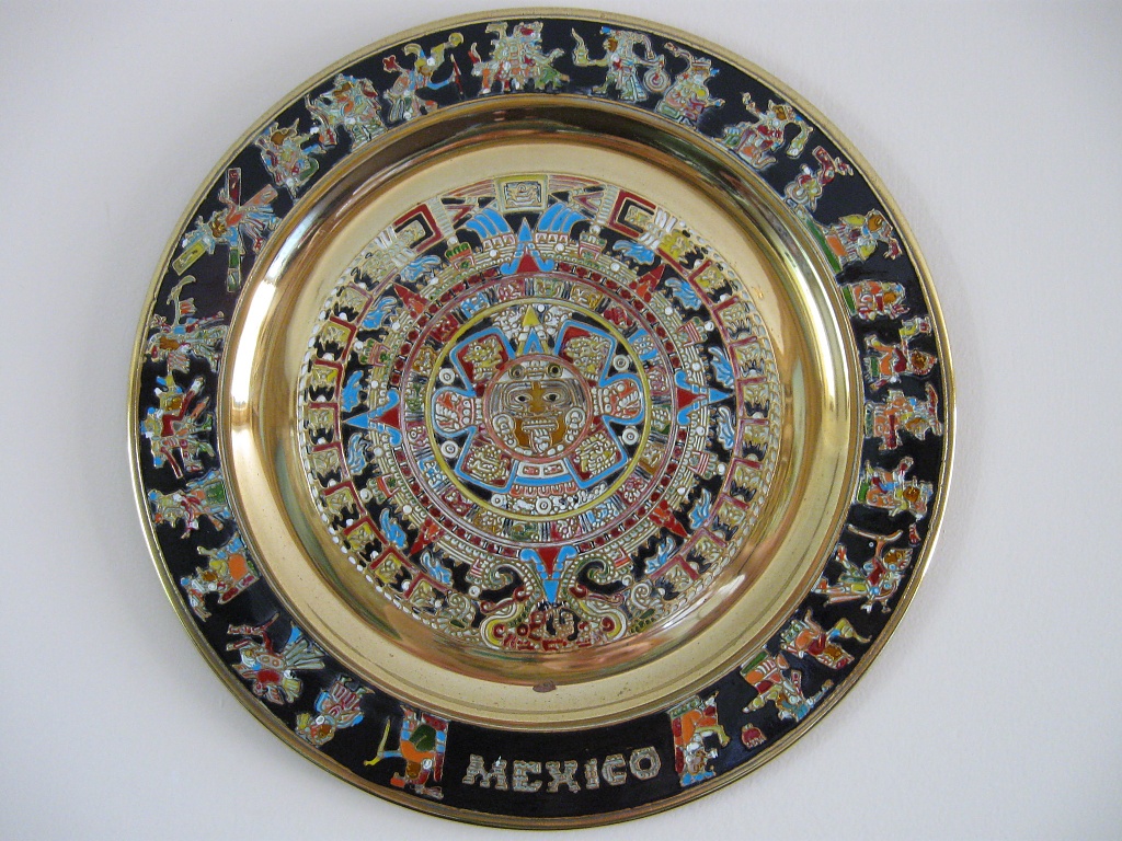 Aztec Calendar on a Plate by mozette