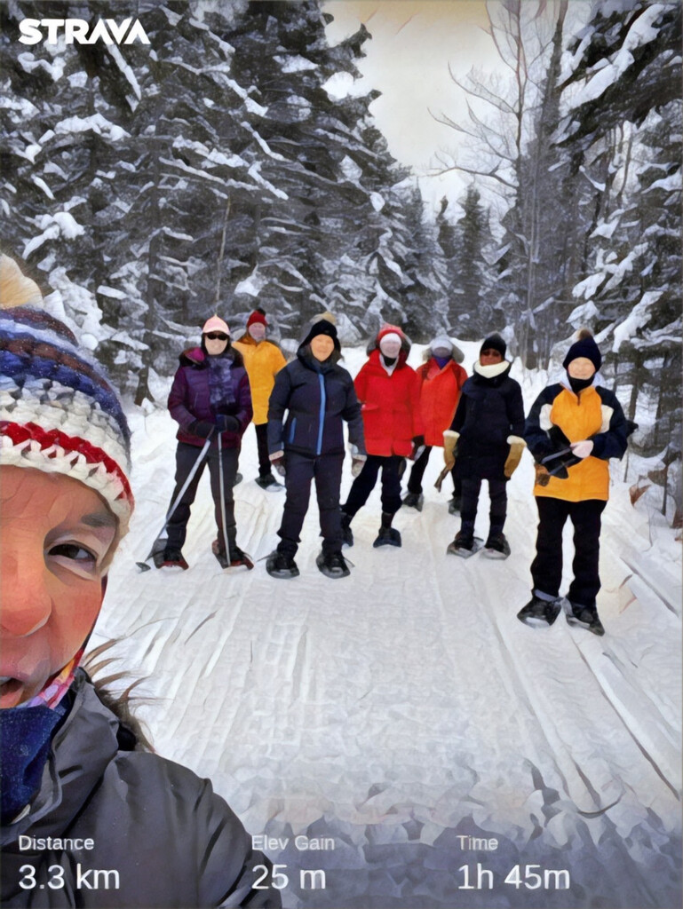 Our Snowshoe Group this morning by radiogirl