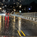 Peace on a Rainy Crossing of Chain Bridge  by jbritt