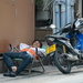 Motor Cycle Taxi Driver at Rest by lumpiniman