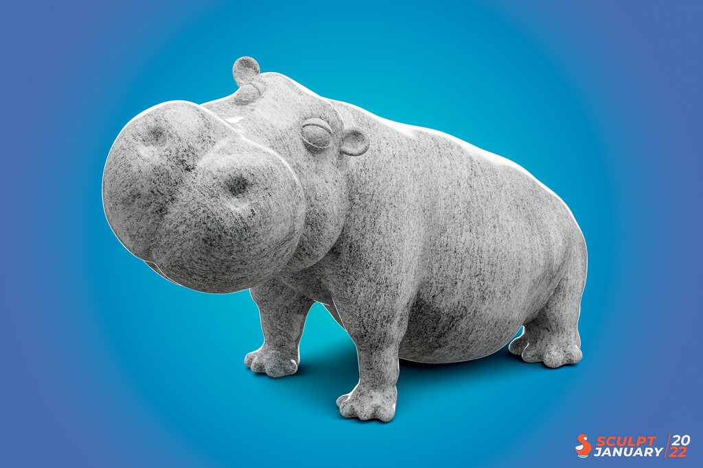 SculptJanuary -  Soapstone Hippo by humphreyhippo