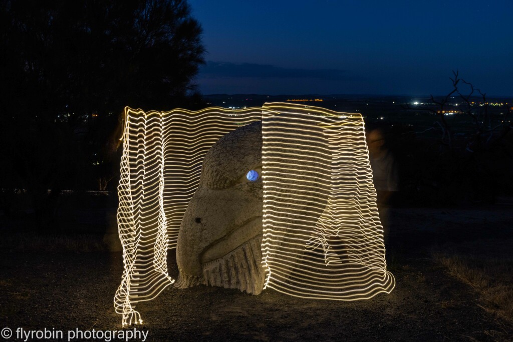 Sculpture light painting by flyrobin